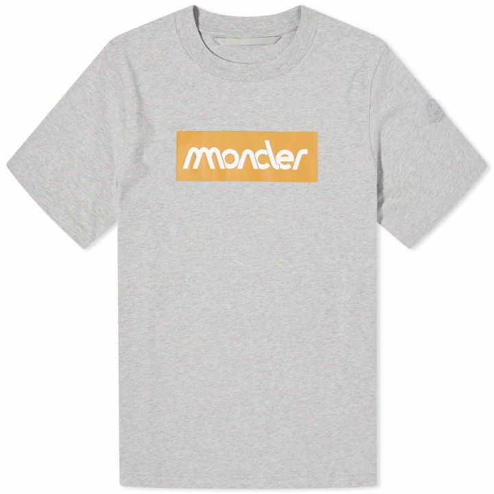 Photo: Moncler Men's Logo T-Shirt in Grey