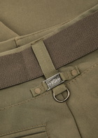 High Gillie Belted Woven Wide-leg Trousers Olive
