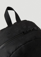 Metropolitan Biker Skull Backpack in Black