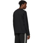 Y-3 Black Yohji Letters Long Sleeve T-Shirt