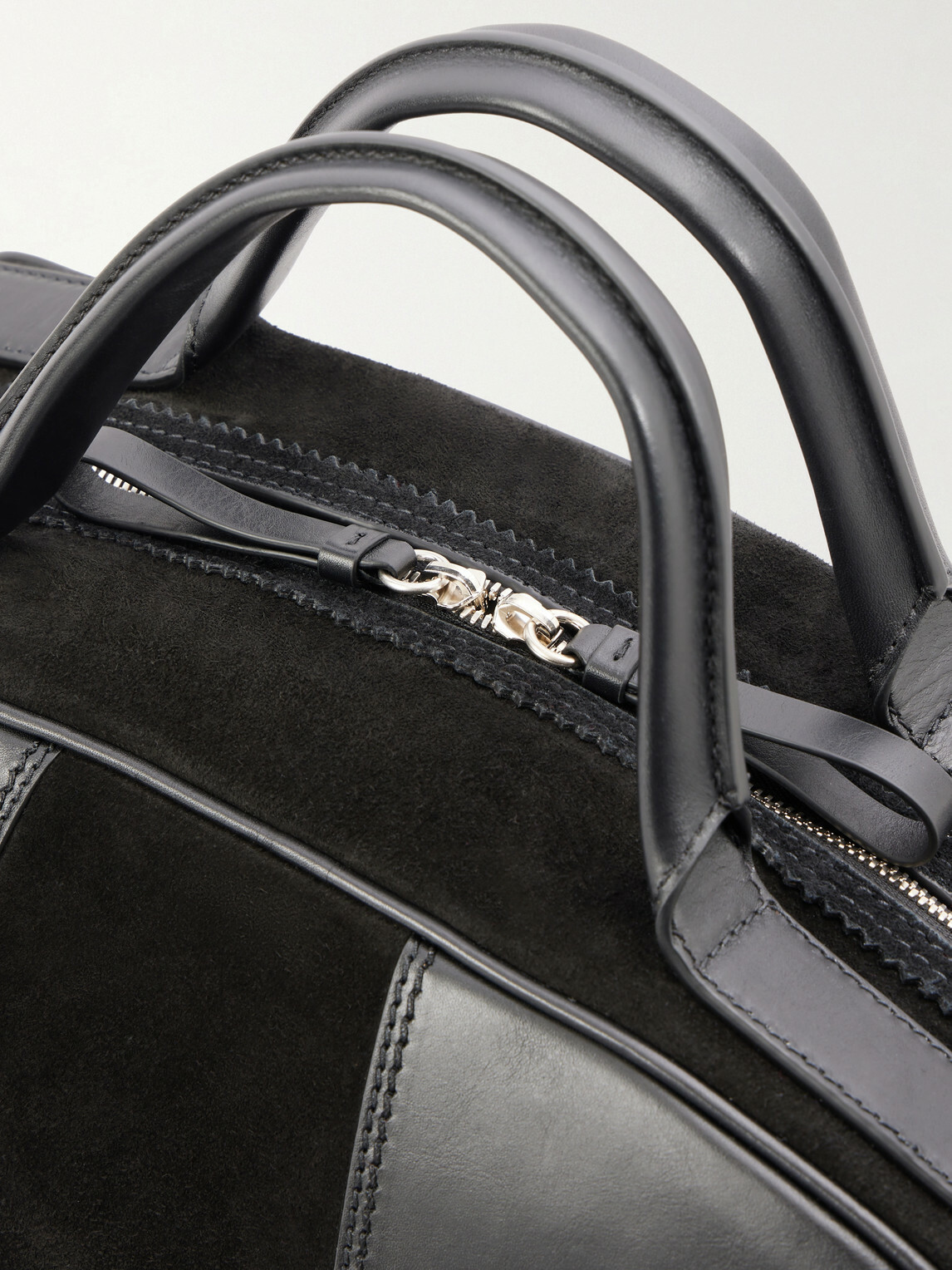 Dries Van Noten - Suede and Leather Duffle Bag