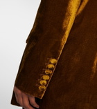 Nina Ricci Double-breasted velvet blazer