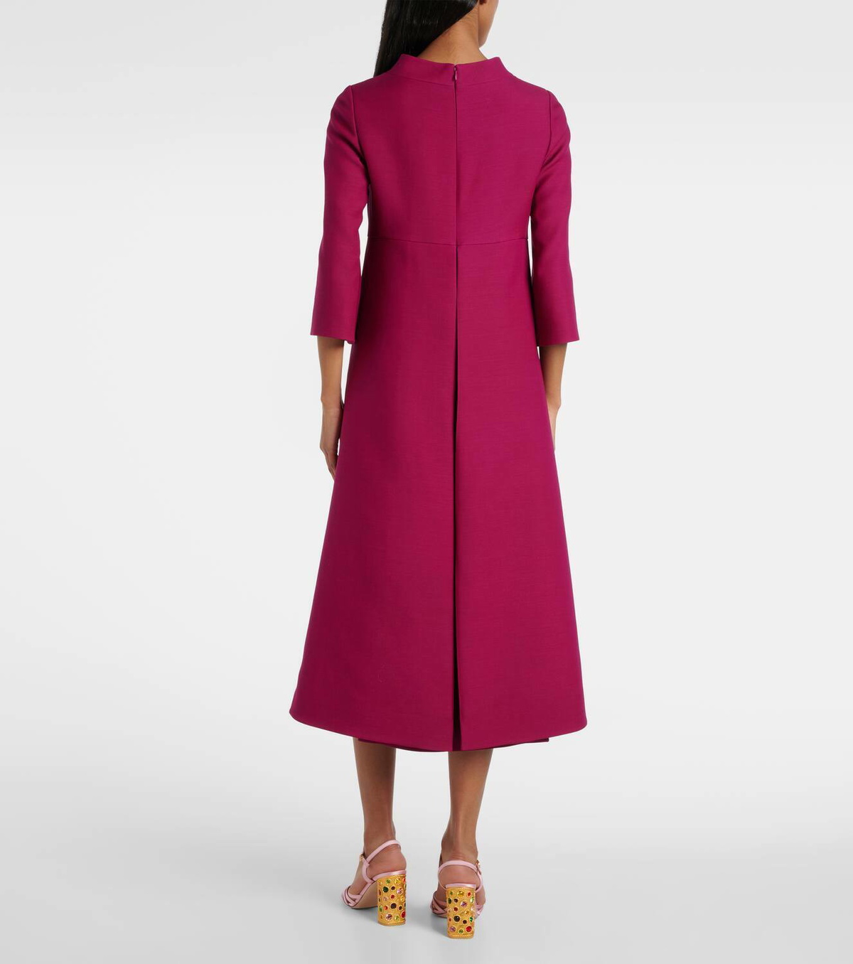 Valentino Embellished Crepe Couture midi dress Valentino
