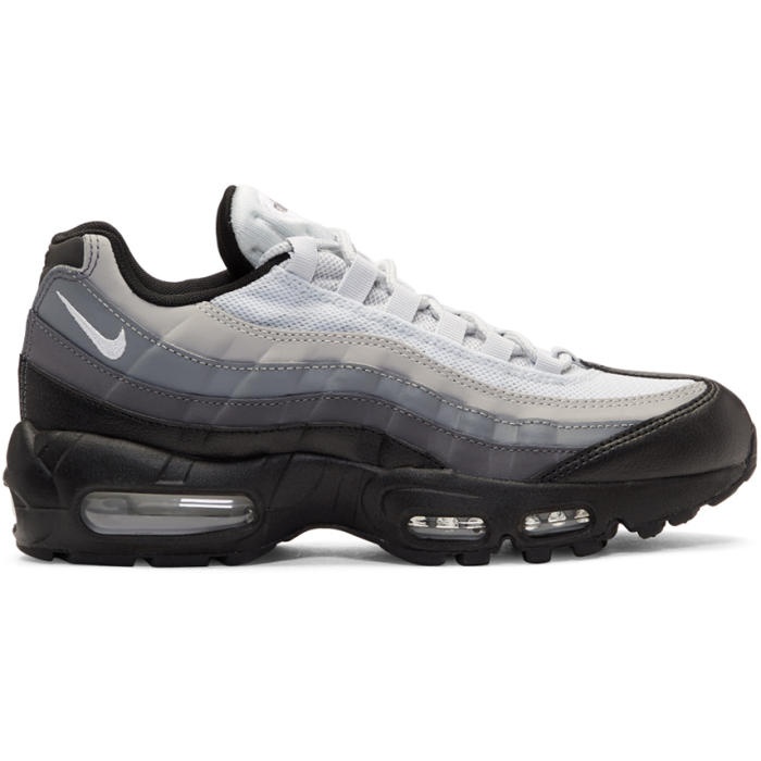 Photo: Nike Black and Grey Air Max 95 Essential Sneakers