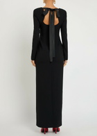 Roksanda Zari Crepe Maxi Dress Black
