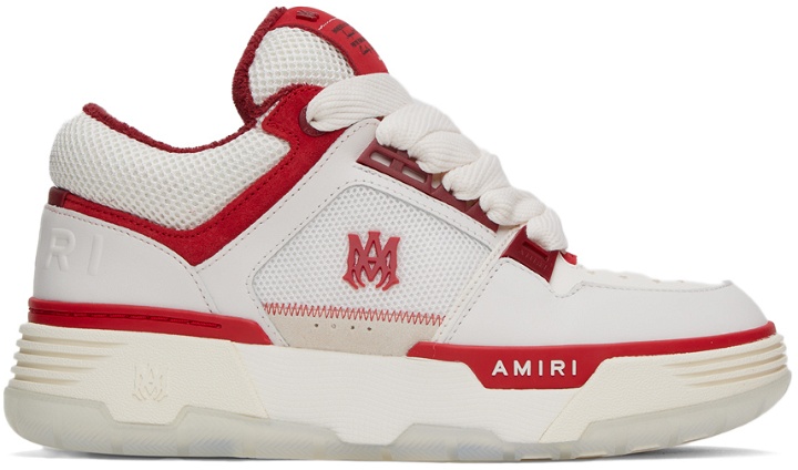 Photo: AMIRI White & Red MA-1 Sneakers