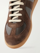 Maison Margiela - Replica Leather and Suede Sneakers - Brown