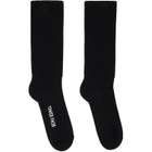 Rick Owens Black Tower Mid Calf Socks