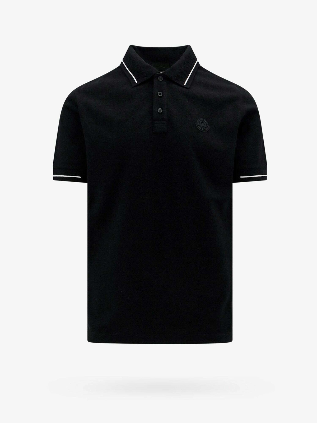 Moncler Polo Shirt Black Mens Moncler