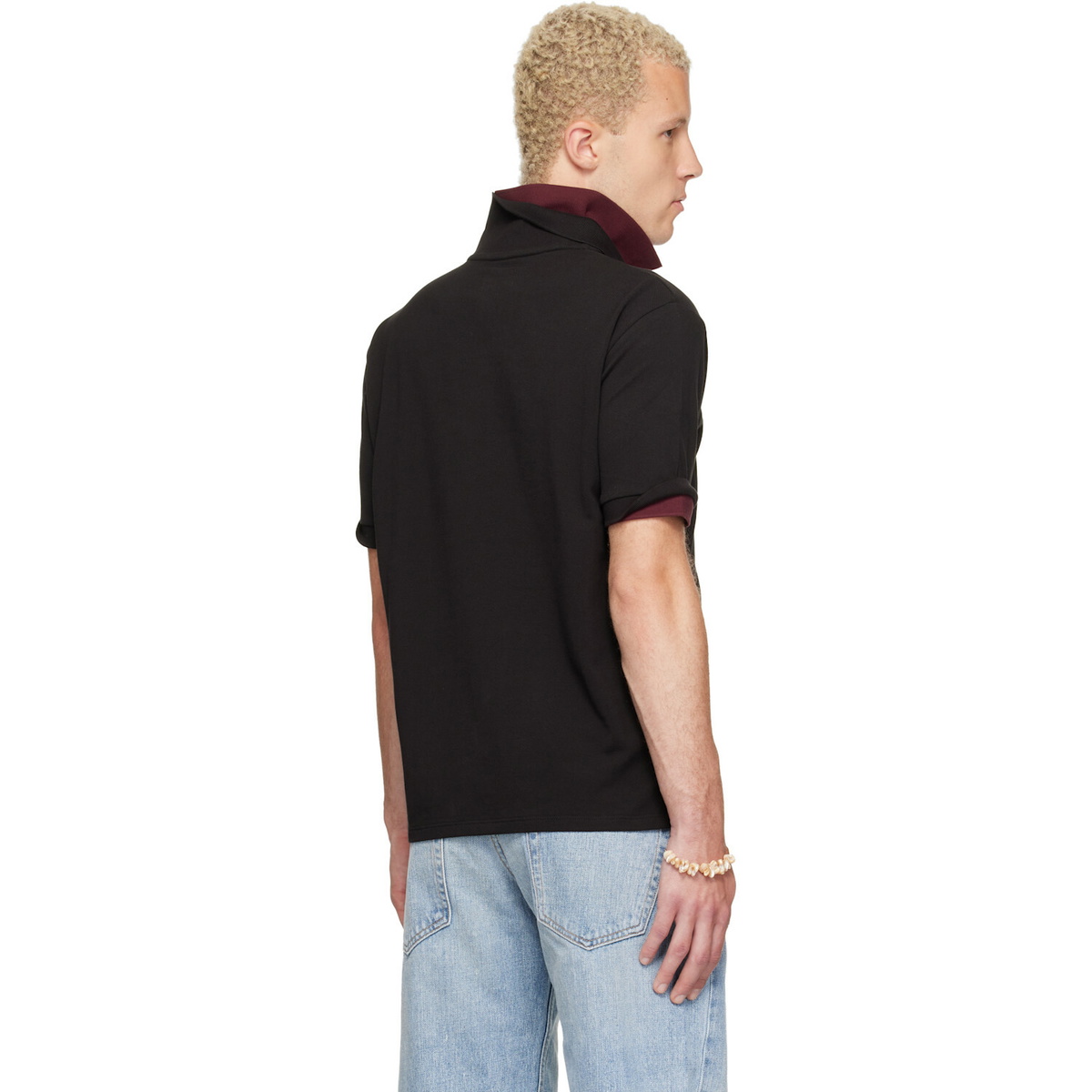 Raimundo Langlois Black Layered Polo