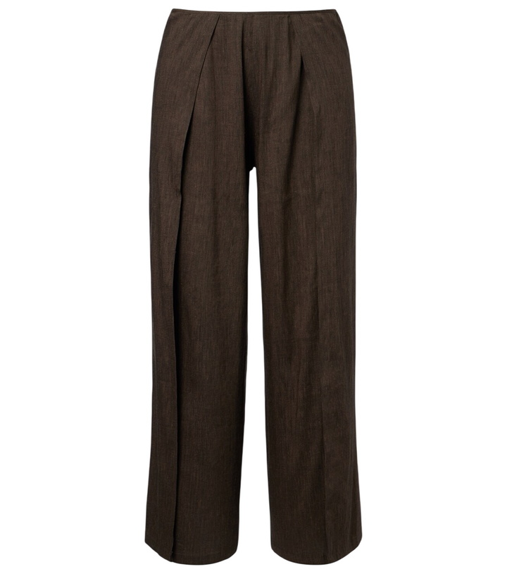 Photo: Proenza Schouler Calla linen-blend wide-leg pants
