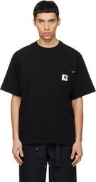 sacai Black Carhartt WIP Edition Cotton Jersey T-shirt