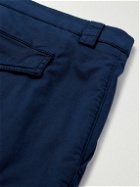 Brunello Cucinelli - Tapered Cotton-Blend Twill Cargo Trousers - Blue