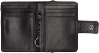 Y's Black Leather Metal Clasp Wallet