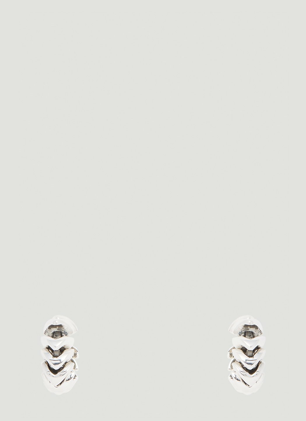 Bottega Veneta Twisted Hoop Earrings