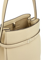 Toteme Belted Grained Leather Bucket bag - Cream - One Size
