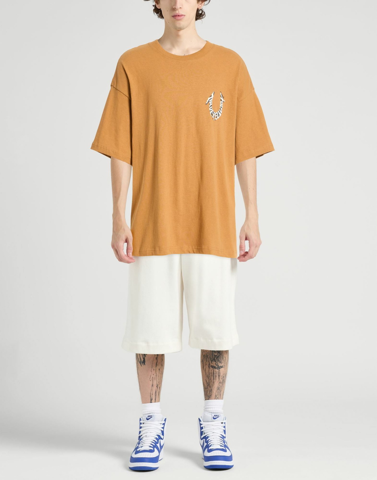 True Religion Mens T-shirt Camel