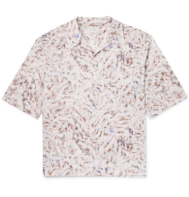 Photo: Lemaire - Camp-Collar Printed Cotton Shirt - Multi