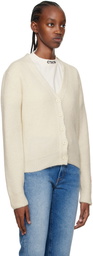 Heron Preston Off-White Patch Cardigan