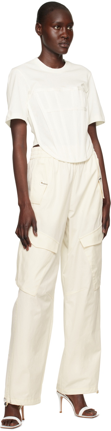 Dion Lee White Corset T-Shirt Dion Lee