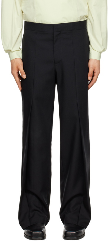 Photo: Steven Passaro Black Zip-Fly Trousers