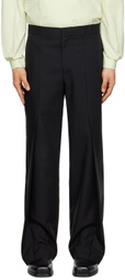 Steven Passaro Black Zip-Fly Trousers