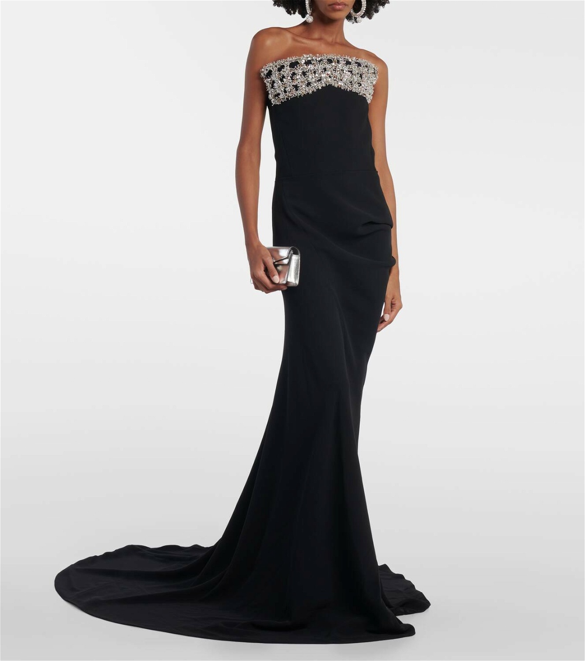 Candescence asymmetric bustier gown in black - Maticevski