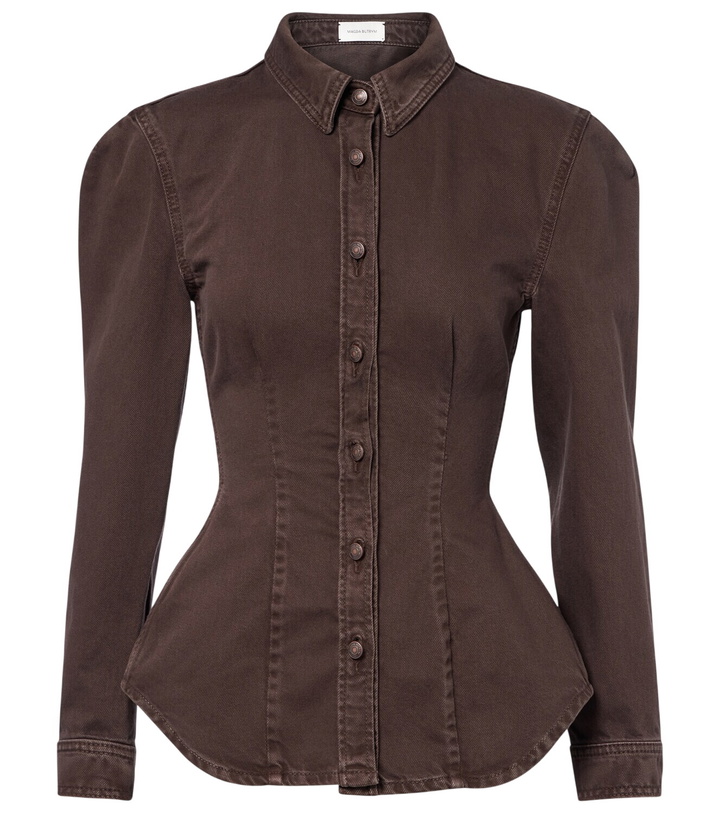 Photo: Magda Butrym Peplum denim jacket