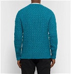 Barena - Slim-Fit Cable-Knit Sweater - Petrol