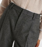 Brunello Cucinelli Wool and cashmere straight pants