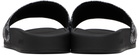 AMIRI Black MA Quad Canvas Pool Slides