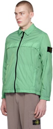 Stone Island Green Garment-Dyed Jacket