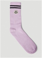 Pack Of Three Logo Patch Socks in Multicolour