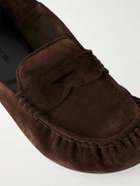 Acne Studios - Bojan Folding Suede Loafers - Brown