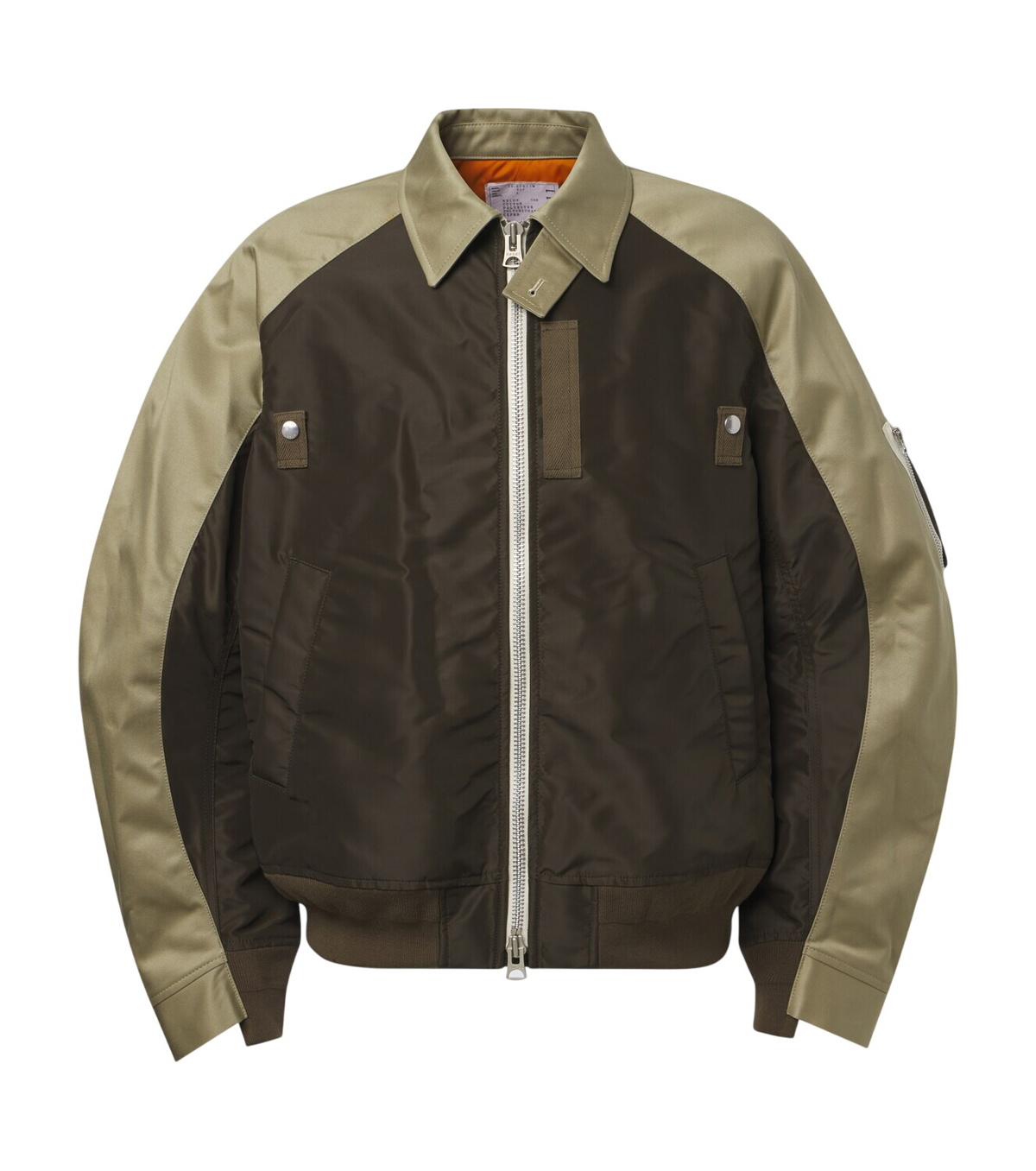 Sacai Black Leather and Shearling Jacket Sacai