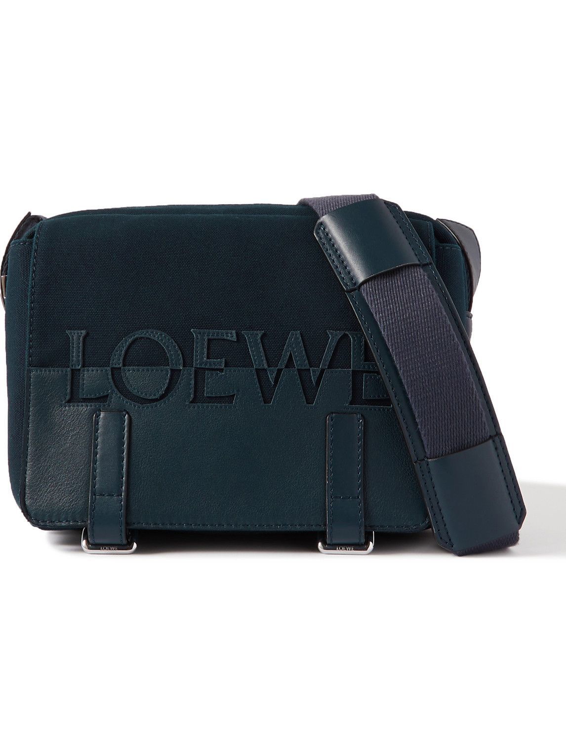 Military XS Full-Grain Leather Messenger Bag