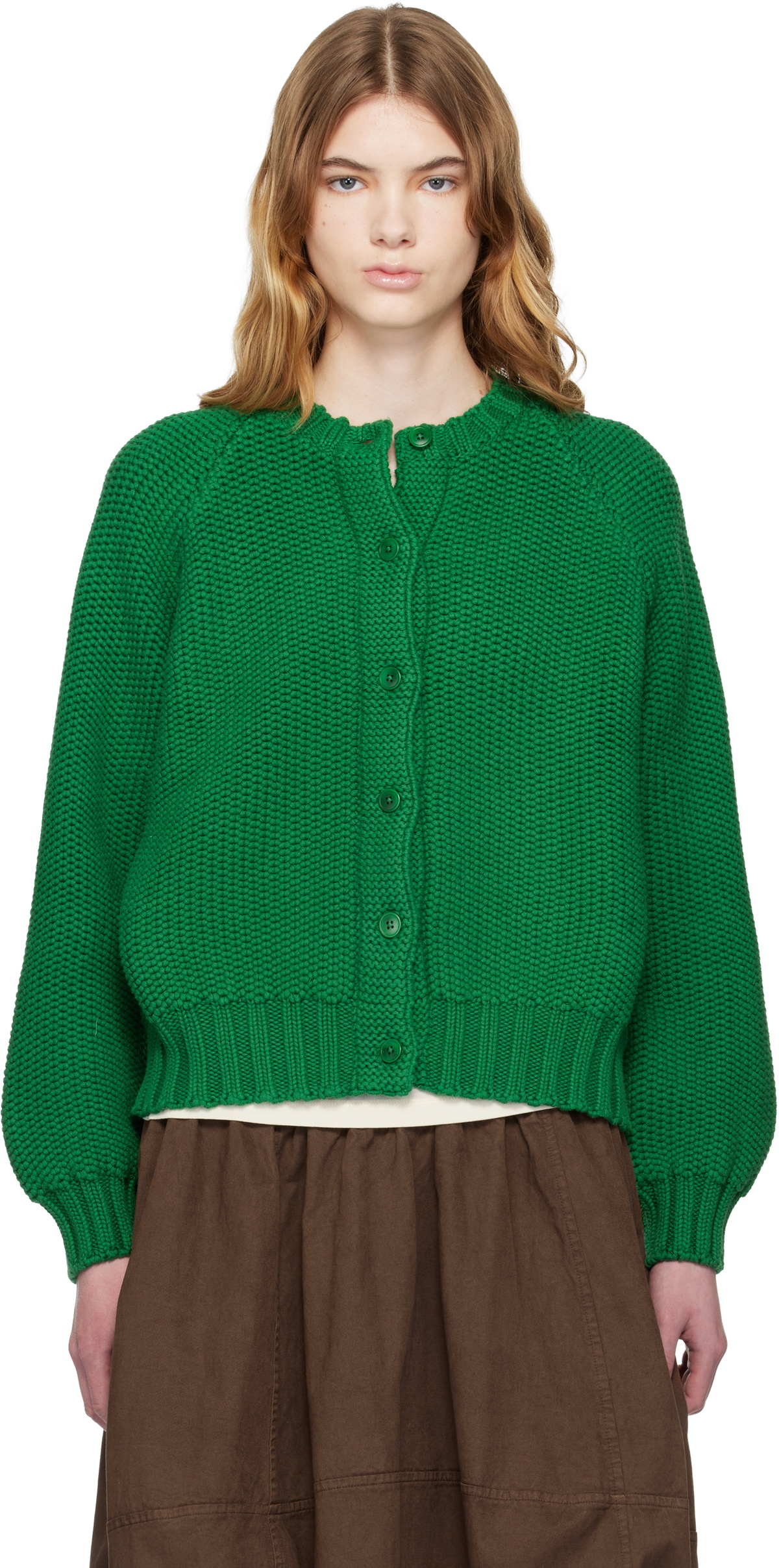 YMC Green Atomic Cardigan
