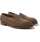 Edward Green - Suede Penny Loafers - Brown