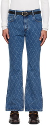 Ernest W. Baker Blue Flare Jeans