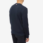 Thom Browne Men's Lobster Applique Crew Sweat in Navy