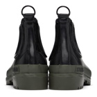 Stutterheim Black and Khaki Rainwalker Chelsea Boots