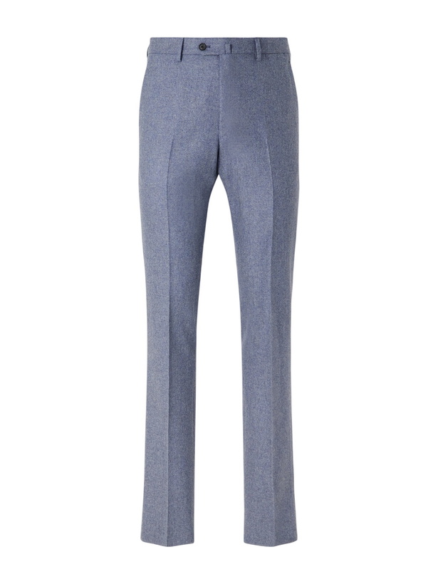 Photo: Caruso - Straight-Leg Wool and Cashmere-Blend Suit Trousers - Blue
