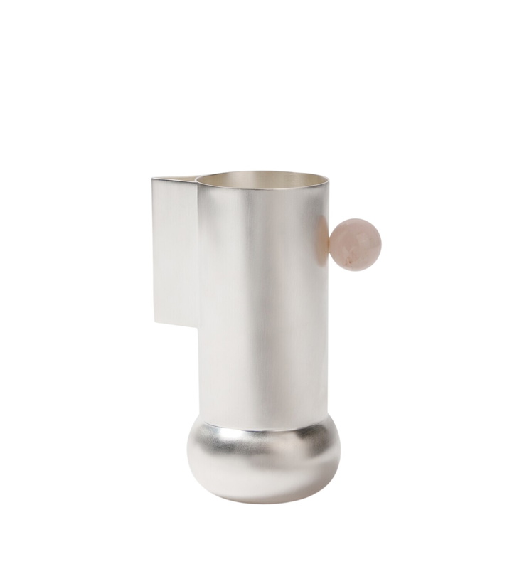 Photo: Natalia Criado Embellished silver-plated pitcher