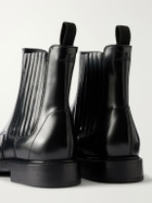 Dolce&Gabbana - Patent-Leather Chelsea Boots - Black