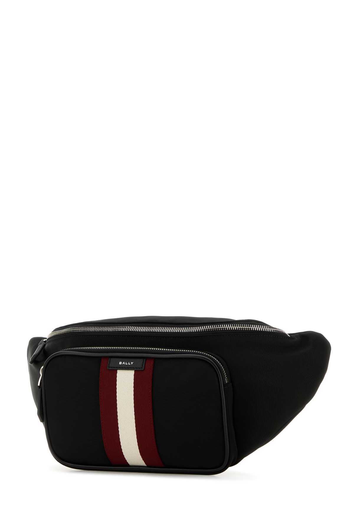 【送料&関税込】Bally Black Canvas Code Belt Bag Bally Black Canvas Code Belt Bag | italist