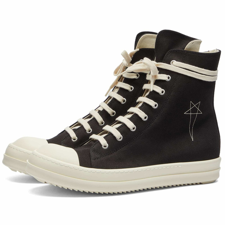 Photo: Rick Owens DRKSHDW Men's Sneakers in Black/Pearl/Milk