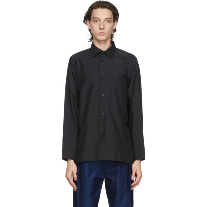 132 5. ISSEY MIYAKE Black Men 3 Shirt 132 5. ISSEY MIYAKE