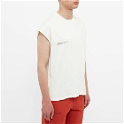 Pangaia 365 Organic Cotton Crop Shoulder C-Fiber T-Shirt in Off White