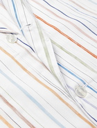 Paul Smith - Camp-Collar Striped Organic Cotton-Poplin Pyjama Set - White