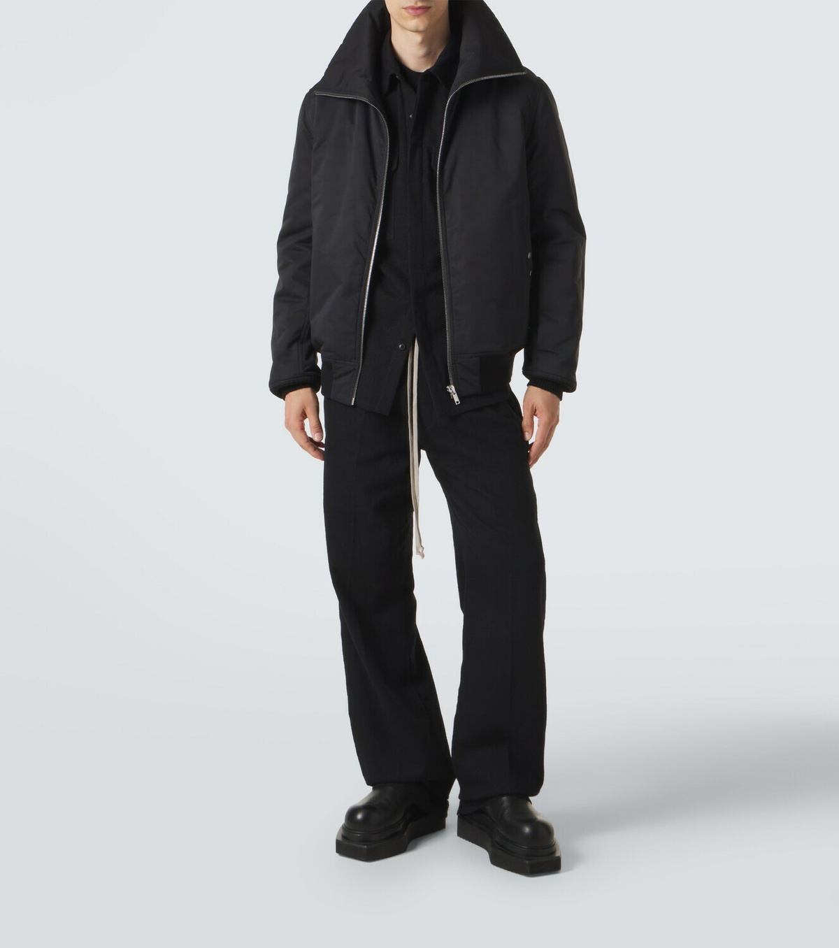 Rick Owens Dracuflight padded faille jacket